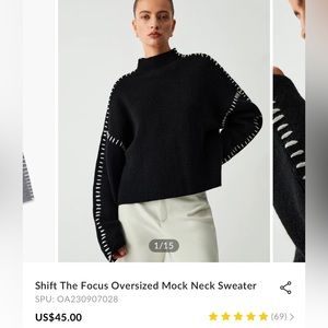 Commense Mock Neck Sweater